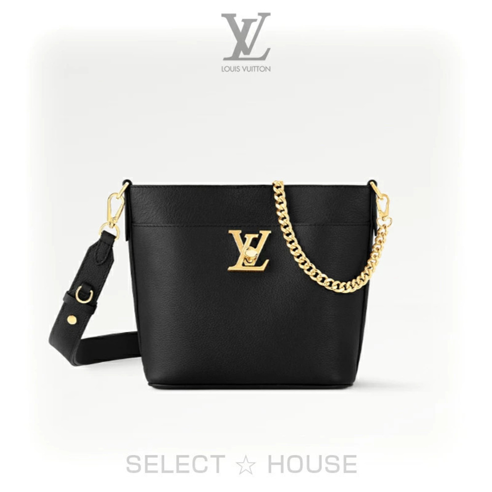 Louis Vuitton Lock and Walk Bag Black